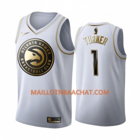 Maillot NBA Atlanta Hawks Evan Turner 1 Nike 2019-20 Blanc Golden Edition Swingman - Homme